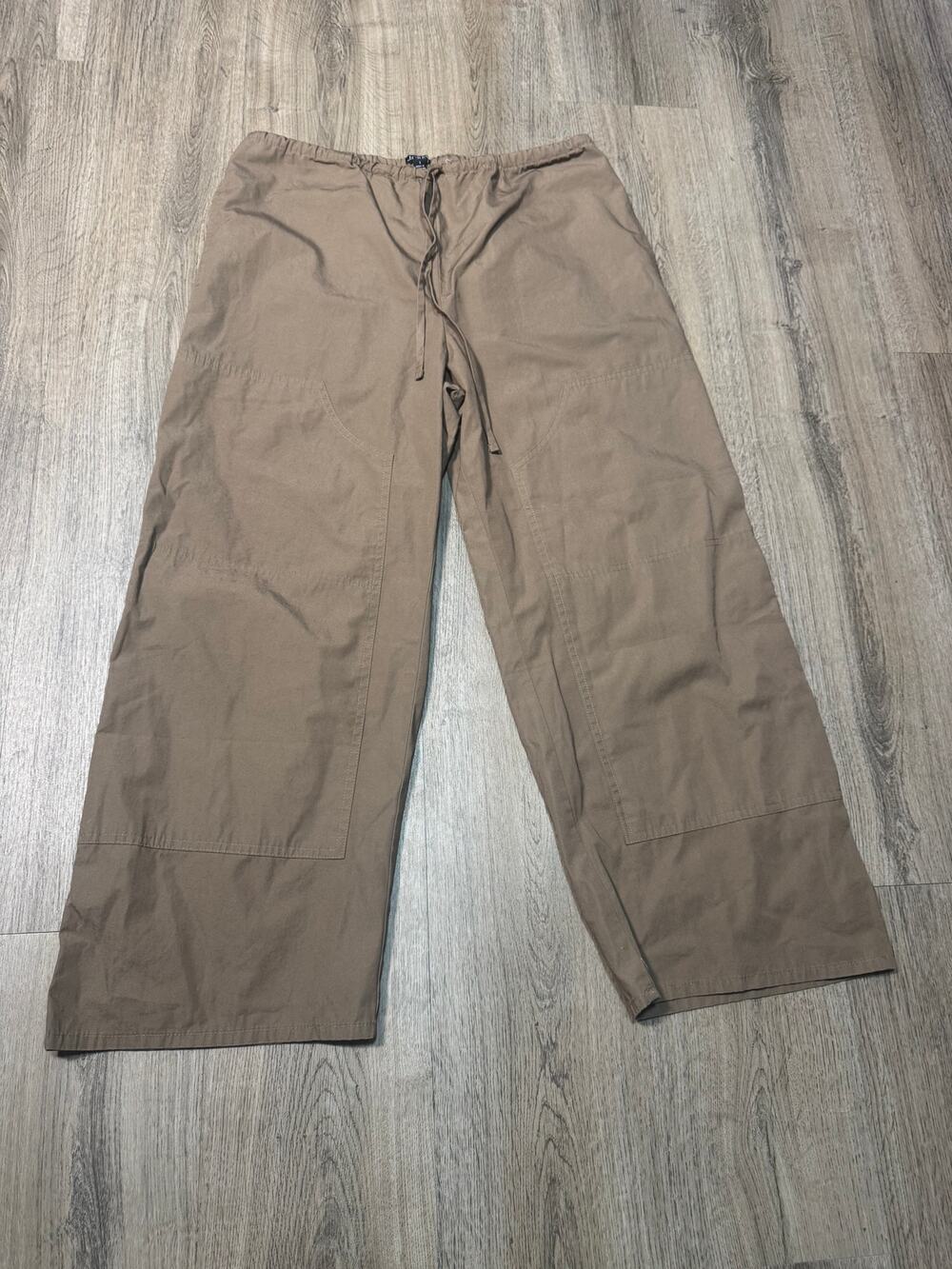 J.Crew Women's Drawstring Taupe Wide Leg Pants